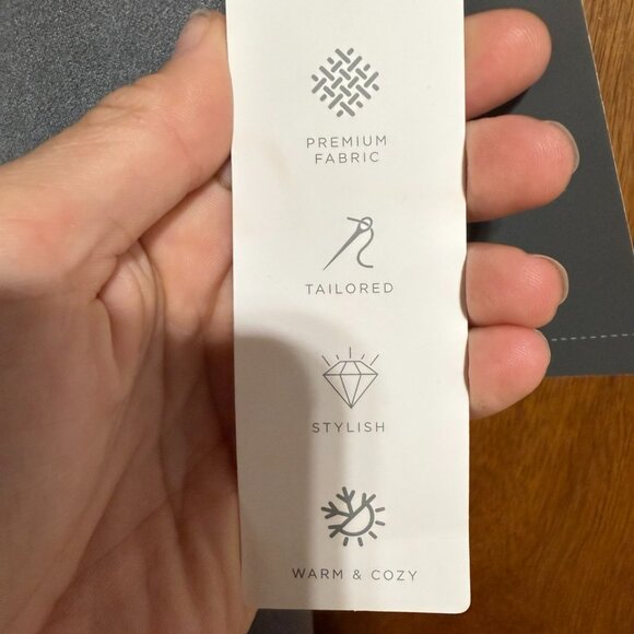 Lightweight Suede-Like Calf Length Jacket/Overshirt/Trench - Grey/Gray - Size L - Picture 8 of 9